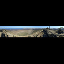 Panorama von dem Kraterrand der Caldera Blanca